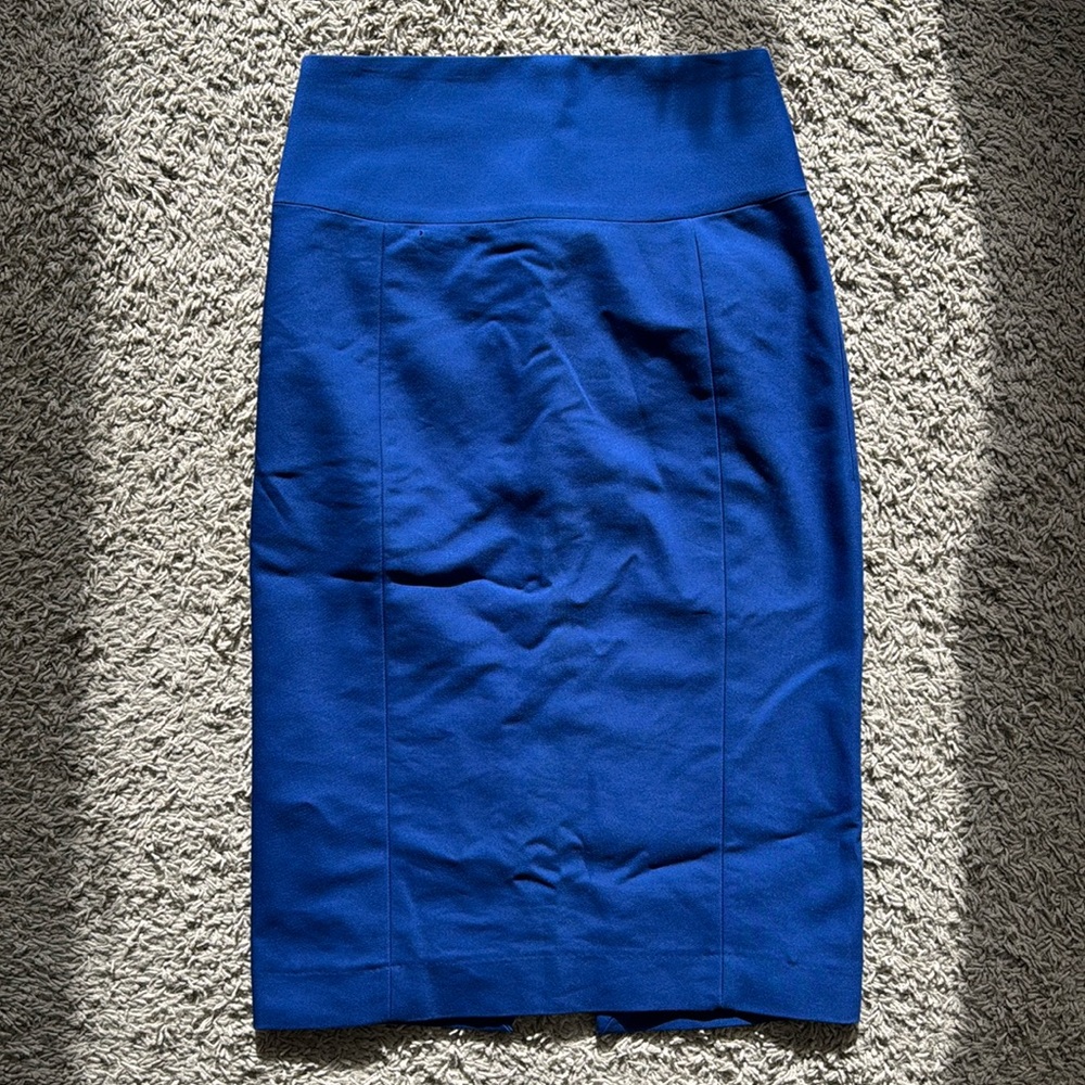 Express royal blue pencil skirt, size 0